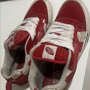 Vans Classic Red and White Sneakers